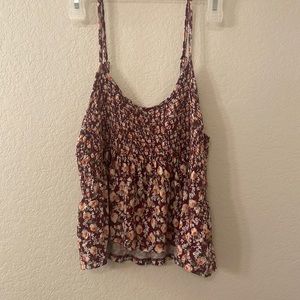 Floral Tank Top; Size Small